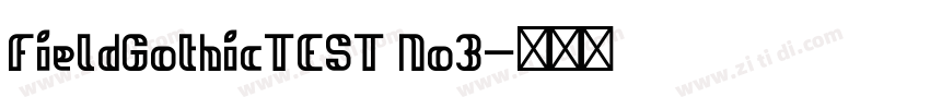 FieldGothicTEST No3字体转换